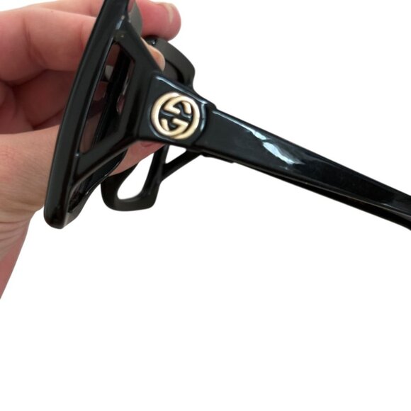 Gucci Gg0876sa Rectangular 59mm Sunglasses black oversized gradient main image 5